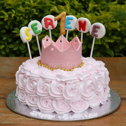 Rosette Cake for Little Princes
