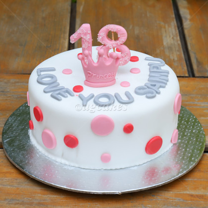 Cake for Princess's 18th Birthday
