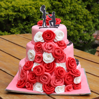 Triple Deck Wedding Cake