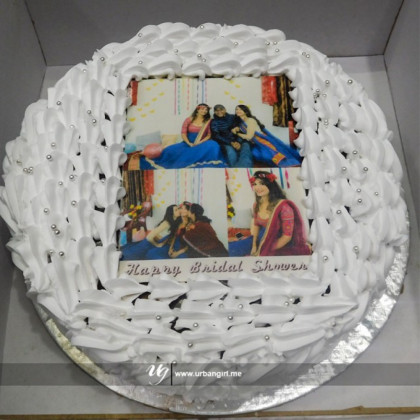 Customized Print Bridal Shower Cake