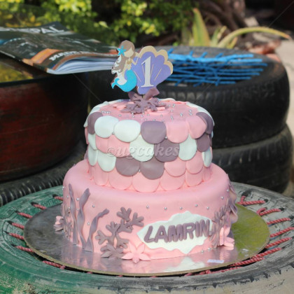 Double -Deck Mermaid Themed Cake
