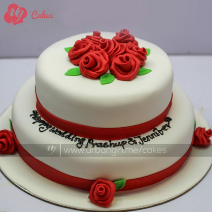 Rose Garden Double Decker Cake
