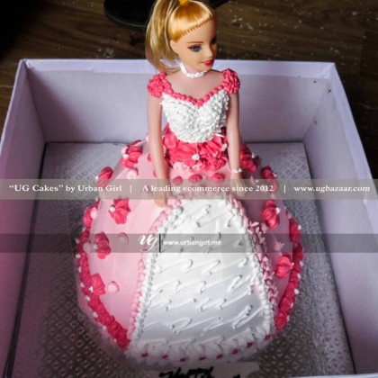 Barbie Themed Cake