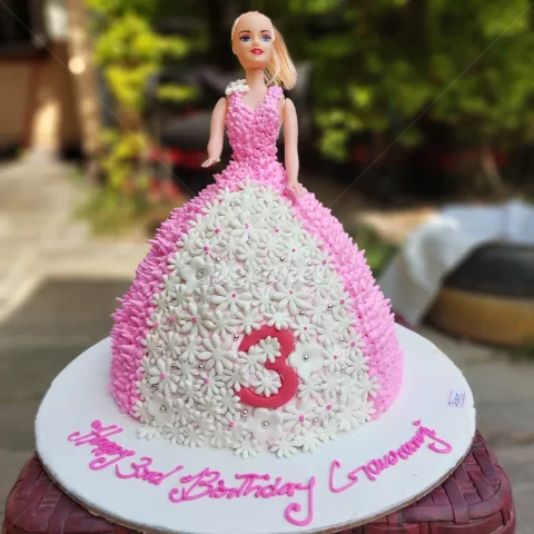 Barbie Doll Birthday Cake