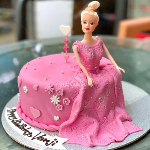 Barbie Fondant Cake