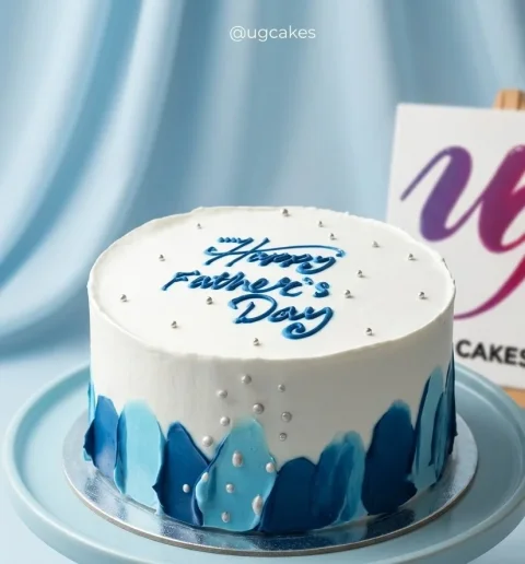 Blue Bliss Dad Cake