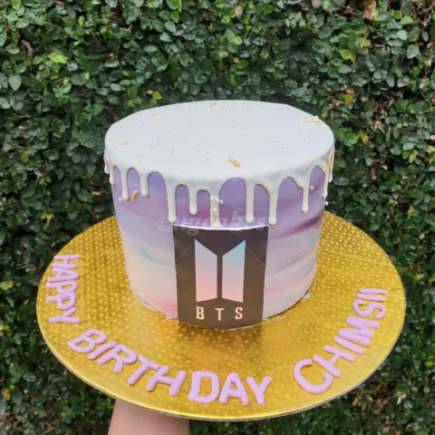 BTS Themed Birthday Cake 