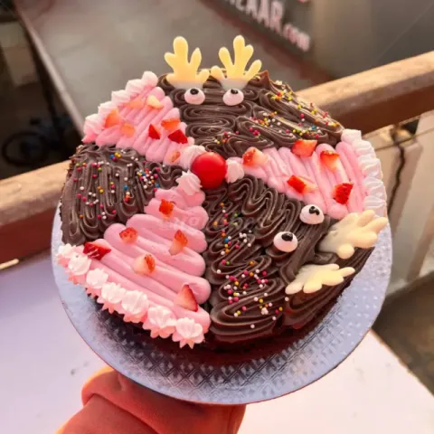 Christmas themed cake