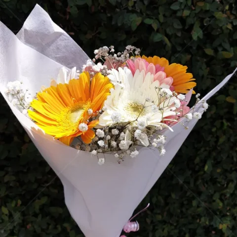 Colorful Gerbera Flower Bouquet