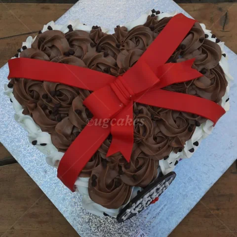 Heart Shaped Chocolate Cake