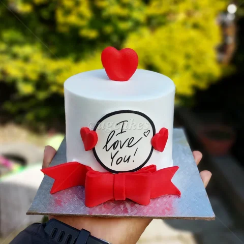 I Love You - Tall Mini Cake