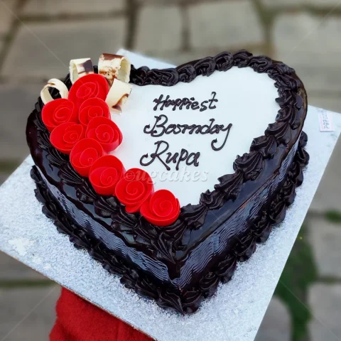 Love Themed Chocolate Cake