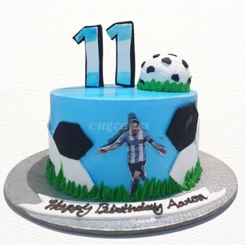 Messi-themed Birthday Cake
