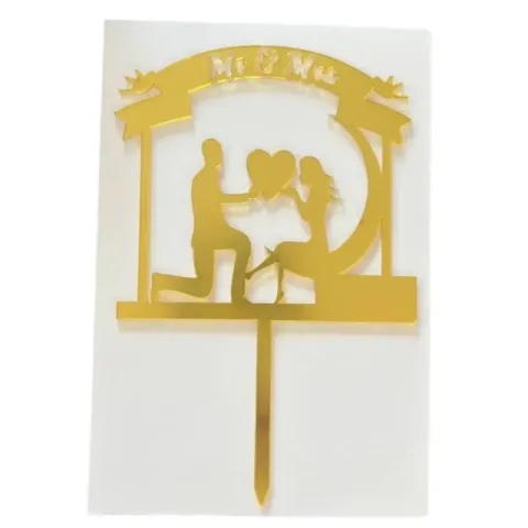 Mr and Mrs Cake Topper 
