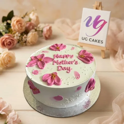 Pink Mothers Day Cake