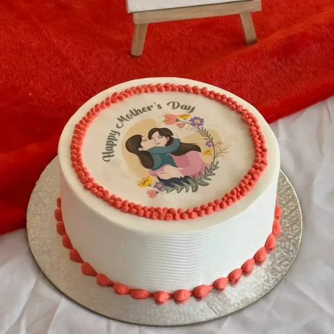 Printed Happy Mother's Day Cake 