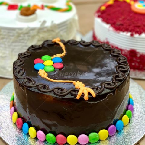 Raksha Bandhan Gems Chocolate Cake