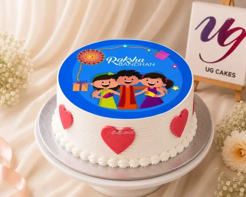 Rakshya Bandhan Design Cake
