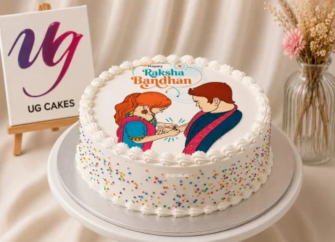 Rakshya Bandhan Sprinkle Cake