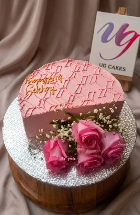 Rose Delight Half Cake