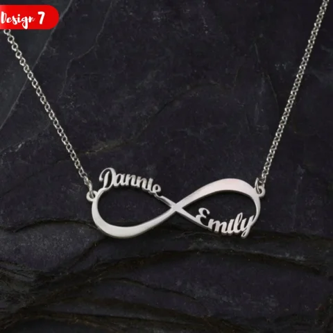 Silver Infinity Name Pendant