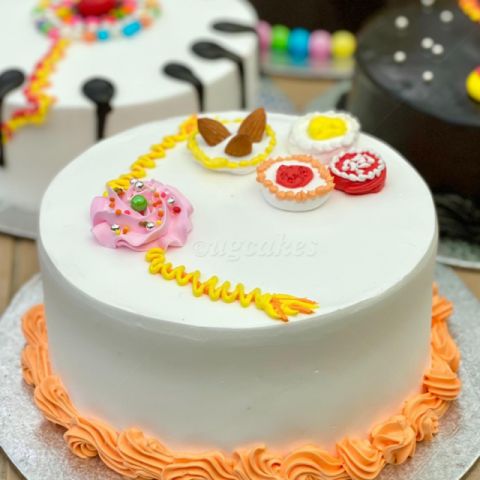 Simple Rakhi Cake