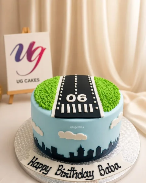 The Airport Runway Cake