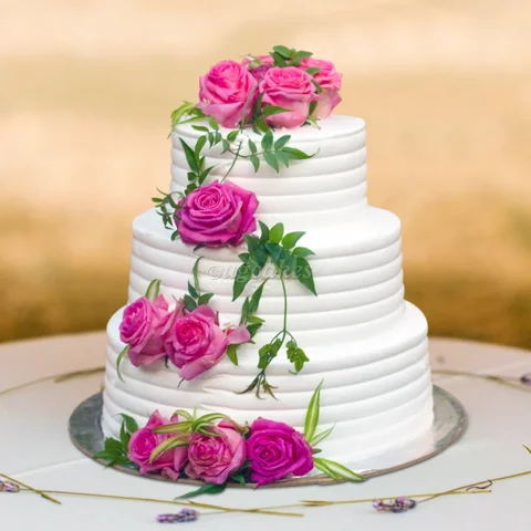 Triple Deck Wedding Cake for New Beginning