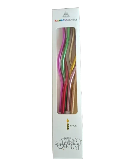 Twisty Birthday Candle - Per Packet