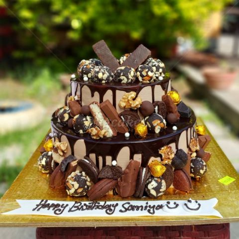 Two Tier Chocolate Overload Cake