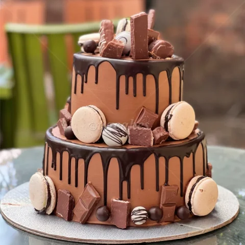 Two Tier Chocolate Overload Cake
